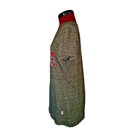 Soffee Juniors T Shirt Size XL Multicolor V Neck Love Red Raiders Graphic - Picture 4 of 9